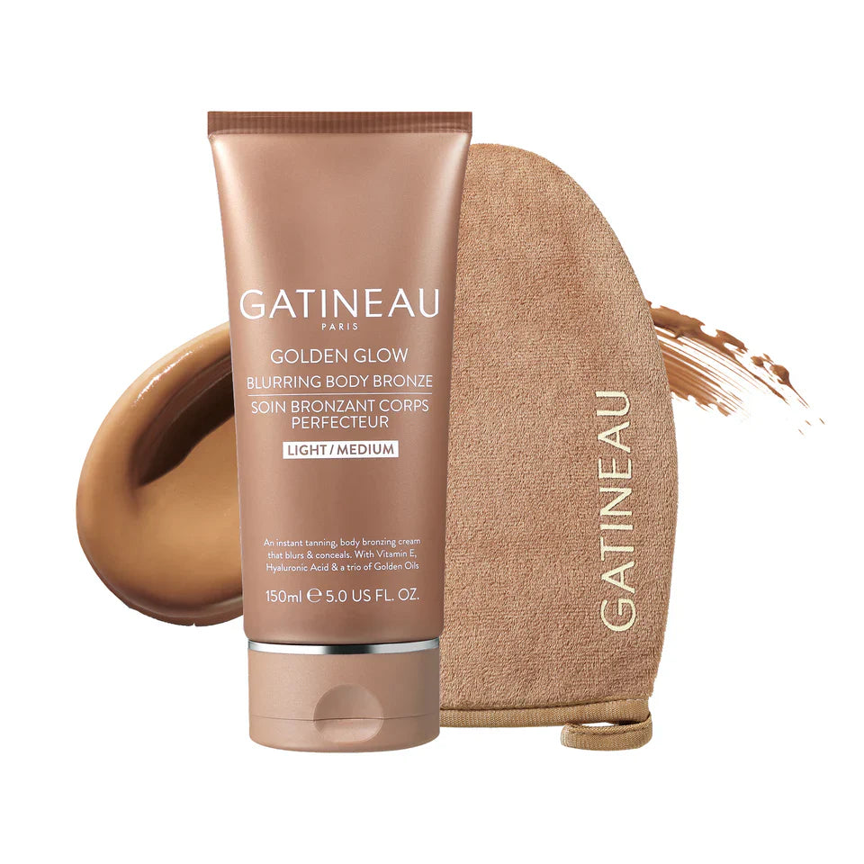 Gatineau Golden Glow Blurring Body Bronze & Mitt Duo (light medium) - 150ml