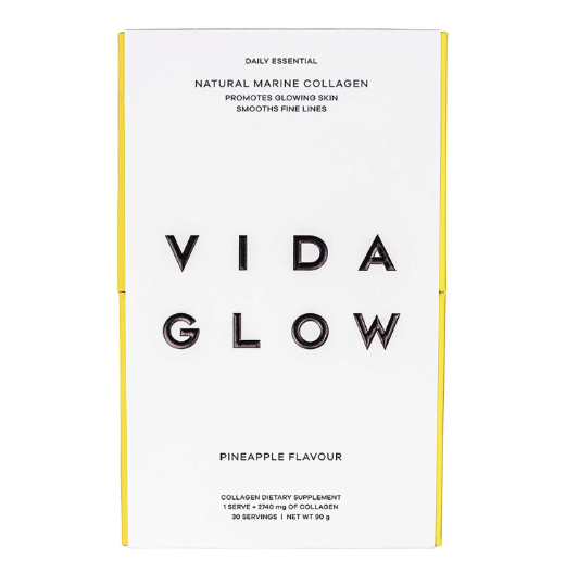Vida Glow Natural Marine Collagen - Pineapple - 30 Sachets