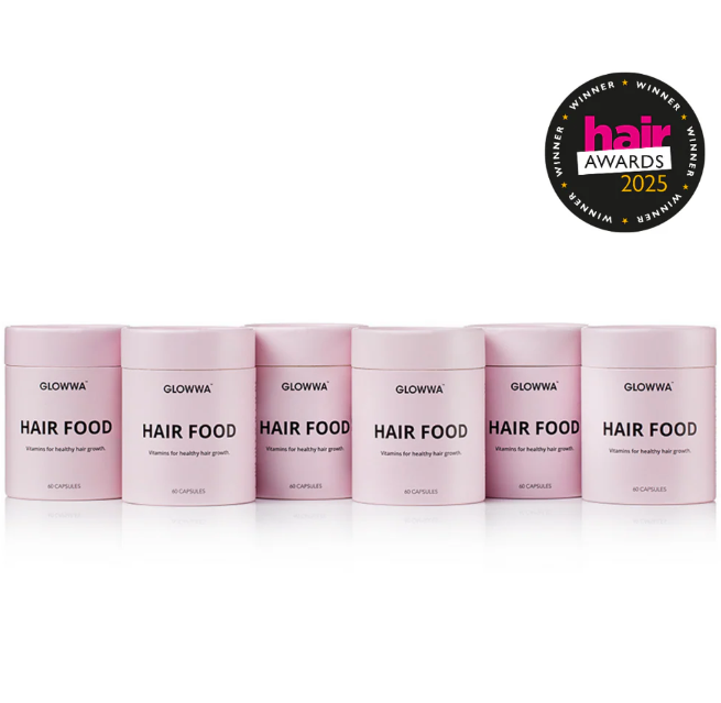 GLOWWA Hair Food - Hair Vitamins - 6 Month Supply