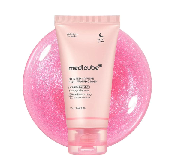 Medicube PDRN Pink Caffeine Overnight Wrapping Mask - 75ml