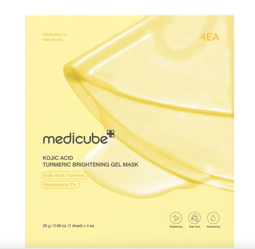 Medicube Kojic Acid Turmeric Brightening Gel Mask (x4) - 28g