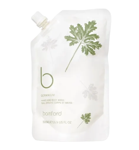 Bamford Geranium Wash Refill Pouch - 500ml