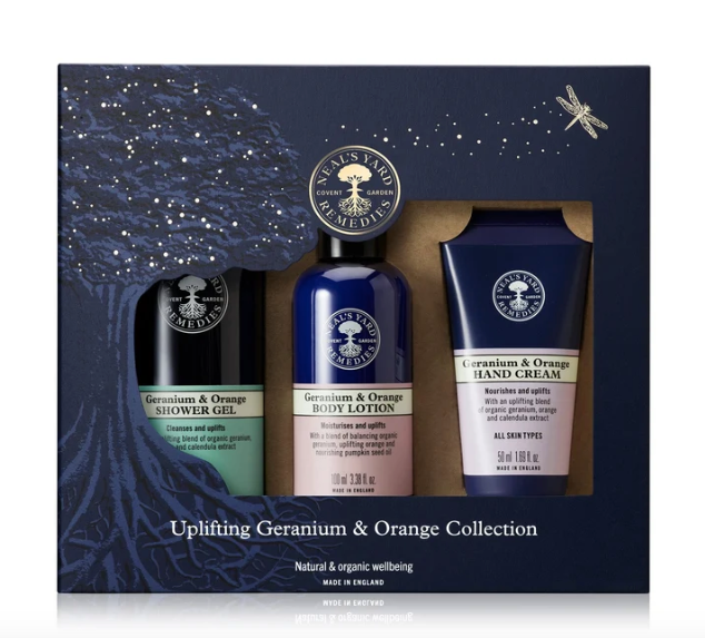 Neal's Yard Remedies Uplifting Geranium & Orange Collection