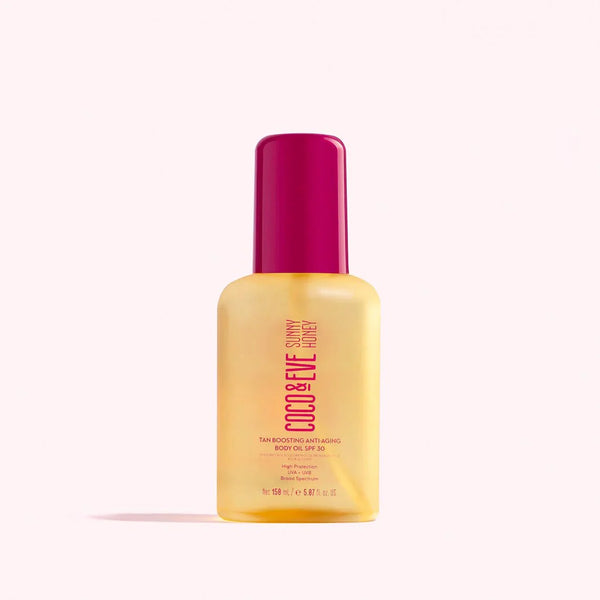 Coco & Eve Sunny Honey Tan Boosting Anti-Aging Body Oil SPF30 Sunscreen - 150ml