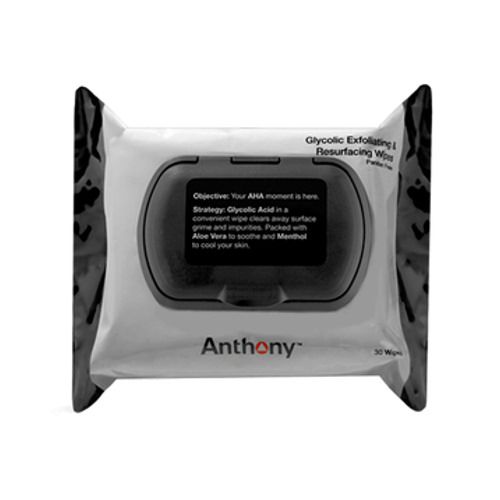 Anthony Logistics Glycolic Exfoliating & Resurfacing Wipes - 30 Wipes