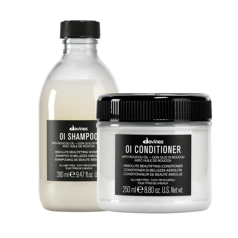 Newest Davines Oi Shampoo Conditioner Set