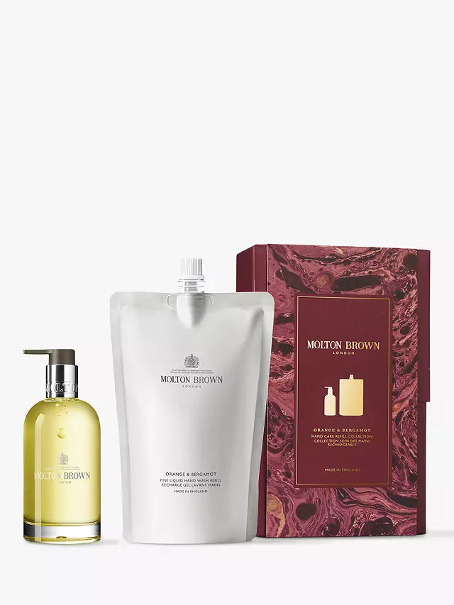 Molton Brown Orange & Bergamot Glass Bottle Refill Gift Set