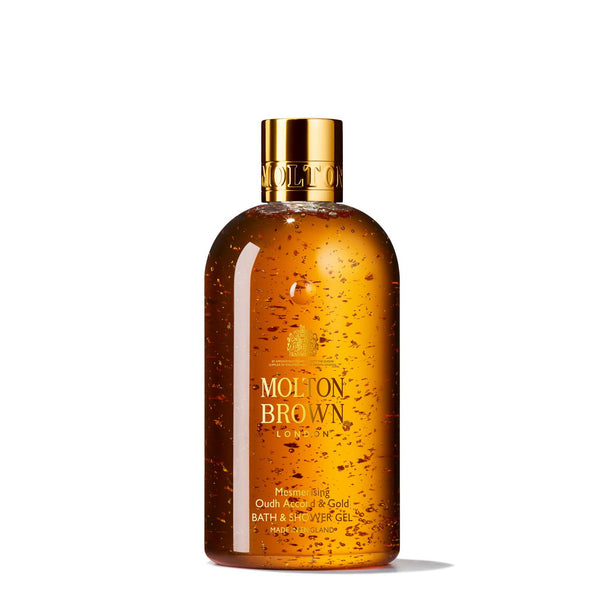 Molton Brown Mesmerising Oudh Accord & Gold Bath & Shower Gel - 300ml - The Skin Hut Luxe